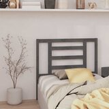  Uzglavlje za krevet sivo 96 x 4 x 100 cm od masivne borovine | shoptok.hr