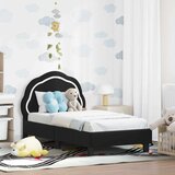  Posteljica za malčke z vzglavjem Črna 70 x 140 cm Žamet, (5000105460) | Shoptok.si