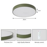  Brilagi - LED prigušiva stropna svetiljka POOL LED/36W/230V 3000-6000K 30 cm zelena+daljinski upravljač | Eponuda.com