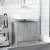 Ormarić za umivaonik boja betona 63x29x55 cm konstruirano drvo | Eponuda.com