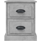  Nočna omarica 2 kosa betonsko siva 39x39x47,5 cm inženirski les | Shoptok.si