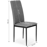 ModernHome set od 4 stolice za blagovaonicu i dnevni boravak sive boje | shoptok.hr