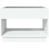  Stolić za kavu s beskonačnim LED svjetlima bijeli 70x50x50 cm | Eponuda.ba