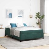 vidaXL Konstrukcija postelje Bela in svetlo siva 160 x 200 cm Žamet | Shoptok.si