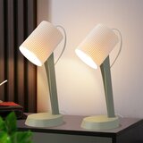 Nettlife Lampe de chevet lampe de table de salon avec câble lot de 2 petites lampes 37,4 cm vert E14 lampes de table modernes, (22143990) Cene