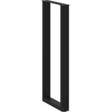  Noge za barski stol U-oblika 2 kom Crne 50 x (110-111) cm Čelik | shoptok.hr