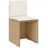  3-dijelni bistro set s jastucima bež od poliratana | shoptok.hr