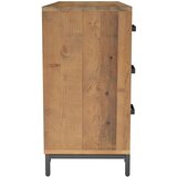  Komoda smeđa 110 x 35 x 70 cm od masivne borovine | shoptok.hr