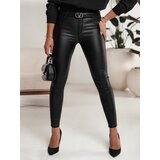 DStreet Spodnie damskie SHINELEGS woskowane czarne | Shoptok.si