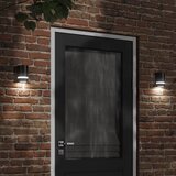 vidaXL Zunanja stenska svetilka črna tlačno lit aluminij | Shoptok.si