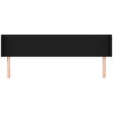  Uzglavlje s ušima crni 203x16x78/88 cm od tkanine | shoptok.hr