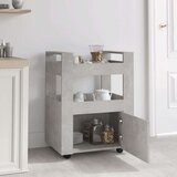  Kuhinjski voziček betonsko siv 60x45x80 cm inženirski les, (20766721) | Shoptok.si