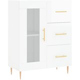 Maison Chic Komoda - Predalnik visok sijaj bela 69,5x34x90 cm inženirski les, (21720677) | Shoptok.si