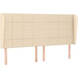 Maison Chic vzglavna omarica - nočna omarica - posteljna omarica z ušesi krem 183x23x118/128 cm blago, (21710443) Cene