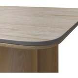 Bessagi Home Jedilna Miza Kiano, Naravne Barve, Porcelan, 220x105 | Shoptok.si