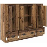  Highboard s ladicama 3 pcs Staro drvo Konstruirano drvo | shoptok.hr