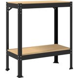  Radne klupe s policom Crna 81 x 41 x 145 cm Konstruirano drvo | shoptok.hr