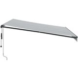 vidaXL Tenda na automatsko uvlačenje LED antracit i bijela 400x350 cm | shoptok.hr