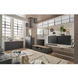 home24 NIZKA OMARICA črna, barve hrasta | Shoptok.si