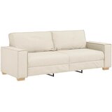 SOFA za 3 osobe Bež 220 cm Platnasta tkanina Slike