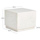 Kave Home Mramorni pomoćni stol 50x50 cm Sorein – | shoptok.hr