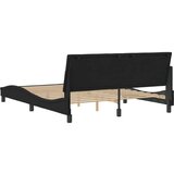 vidaXL okvir za krevet s uzglavljem crni 160x200 cm baršunasti | shoptok.hr