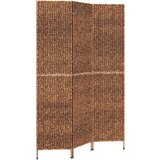 vidaXL Sobna pregrada s 3 panela smeđa 122 x 180 cm od vodenog zumbula | shoptok.hr
