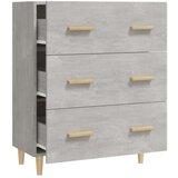  Komoda betonsko siva 70x34x90 cm konstruiran les, (20654504) | Shoptok.si