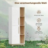  Biblioteka visine 176 cm 4 otvorene police 2 ormarića samostojeća biblioteka MDF bijela | shoptok.hr