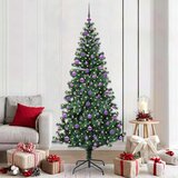 vidaXL Umjetna preddekorirana božićna jelka med 300 LED Zelena 210 cm | Shoptok.si