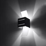 Nice Lamps Črna stenska svetilka Carlo – Cene