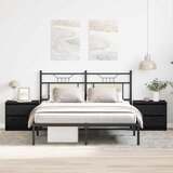  Noćni ormar s ladicama 2 pcs Crni hrast 50 x 40 x 43,5 cm | shoptok.hr