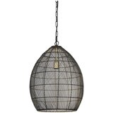 Light & Living črna/v zlati barvi viseča svetilka s kovinskim senčilom ø 40 cm meya – | Shoptok.si
