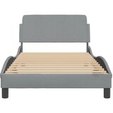  Okvir za krevet Dover svjetlosivi 100x190 cm od tkanine | Eponuda.com