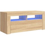 TV ormarić s LED svjetlima boja hrasta sonome 90 x 35 x 40 cm | shoptok.hr
