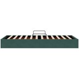  Otomanski krevet s pohranom Tamnozelena 90 x 200 cm Baršun | shoptok.hr