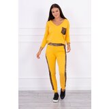 Kesi Set with a mustard panther motif Cene
