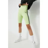 Adidas Kratke hlače Trefoil Moments ženske, zelena barva