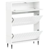  Ormar za cipele ZWOLLE 78 x 24 x 103 cm Konstruirano drvo - Bijela visokog sjaja | shoptok.hr