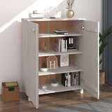 vidaXL omara za čevlje bela 85x40x108 cm trdna borovina | Shoptok.si
