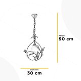  ONLI - Luster na lancu LUCREZIA 1xE14/6W/230V bronzan | Eponuda.com