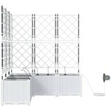  Vrtna saksija 5 pcs Bijeli 120 x 120 x 142 cm Plastika | Eponuda.ba