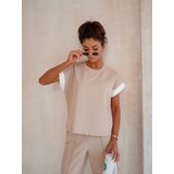 Resti Women's Cotton Set with Short Sleeves and Flared Pants | Shoptok.si