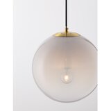 Nova Luce Bela/v zlati barvi steklena viseča svetilka ø 30 cm Vita – | Shoptok.si