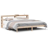 Maison Chic Posteljni okvir - Dvoposteljna postelja - Zakonska postelja brez vzmetnice 180x200 cm trdna borovina-J3359, (21771704) | Shoptok.si