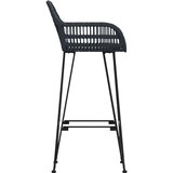  Barski stol 2 pcs Črna 55 x 52 x 105 cm Ratan in železo, (5000161654) | Shoptok.si