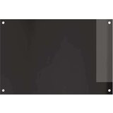 vidaXL Zaščita za kuhinjo Črna 90 x 60 x 0.8 cm kaljeno steklo | Shoptok.si
