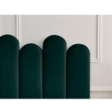 Bobochic Paris Zelena oblazinjena zakonska postelja s prostorom za shranjevanje z letvenim dnom 160x200 cm Badja – | Shoptok.si