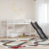  Krevet na kat za djecu s toboganom Jednobojno Bijela i antracit 80 x 200 cm | shoptok.hr
