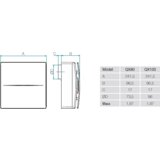 Aerauliqa centrifugalni ventilator QX 100T s časovnikom | Shoptok.si